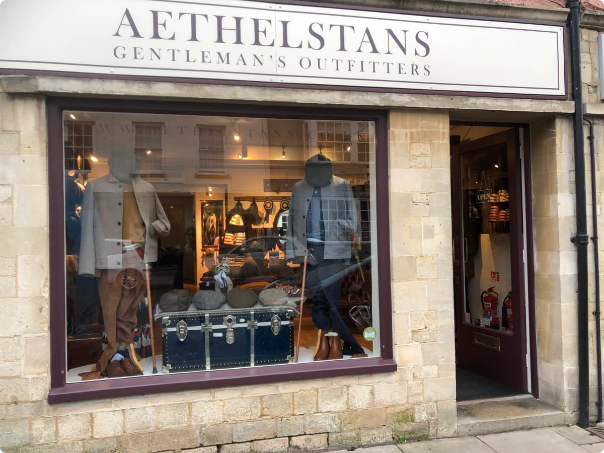 Photo of Aethelstans' shop front